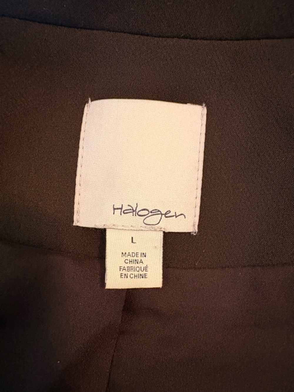 Halogen Black Collarless Open-Front Blazer - Picture 6 of 7